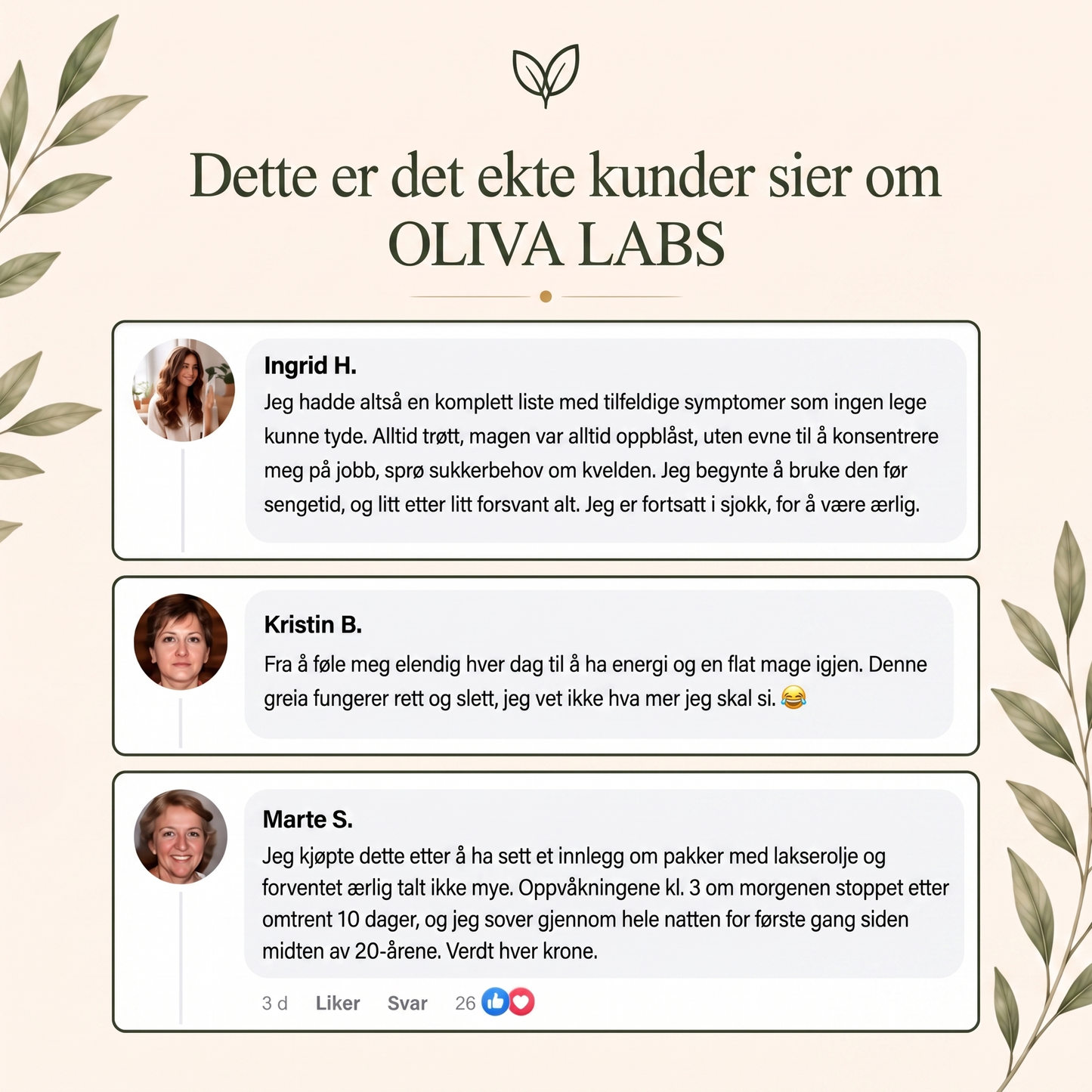 Dette sier kundene våre